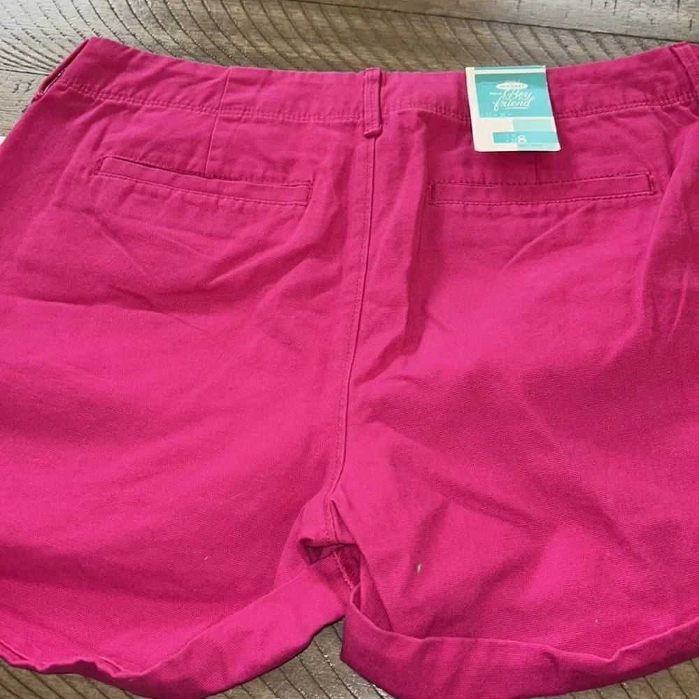 Lipstick 💄 👄 🌈 Pink 💯 Cotton ‘Boyfriend’ Shorts 🩳 4 Pockets 💴💄🔑 🪪